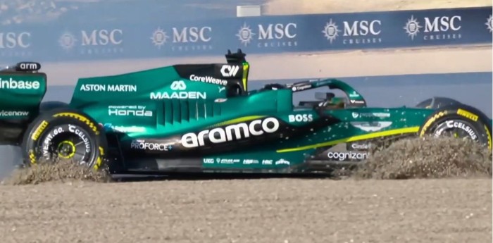 F1: el fuerte despiste de Stroll que provocó la bandera roja en Bahréin