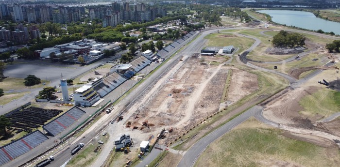 ¡Desde el aire! Así está el autódromo de Buenos Aires tras el comienzo de las obras