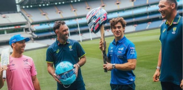 F1: Colapinto aprovechó su llegada a Australia para jugar al Cricket