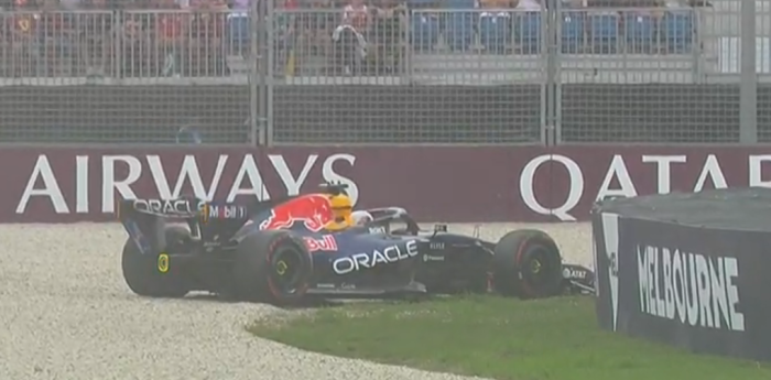 F1: ¡Golpe de escena! Durísimo despiste de Max Verstappen en la parte final de la Q1 del GP de Australia