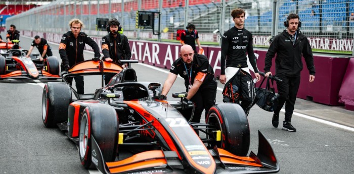 F2: Varrone y su sorpresa tras liderar la final en Australia: “Fue raro salir primero después de la parada en boxes”