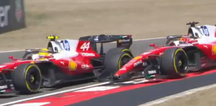 F1: la picante batalla entre las Ferrari de Leclerc y Hamilton en la carrera sprint del GP de China