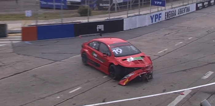 TC2000: el duro choque que provocó bandera roja en la segunda práctica en el callejero