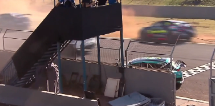 TCR South America: así se vio el escalofriante accidente de Piquet Jr y Massa desde la tribuna de Cascavel