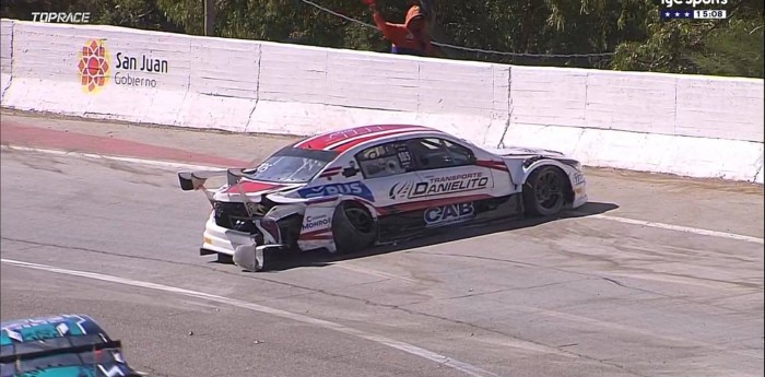 Top Race: ¡Atención! Fortísimo golpe de Queijeiro en el comienzo de la clasificación en el Zonda