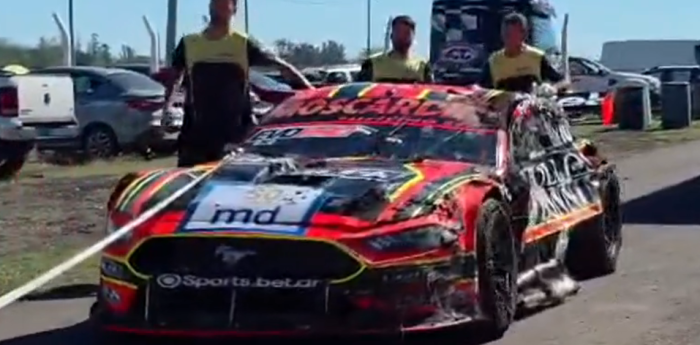 TC: así quedó el Mustang de Moscardini tras el fuerte vuelco en Concepción