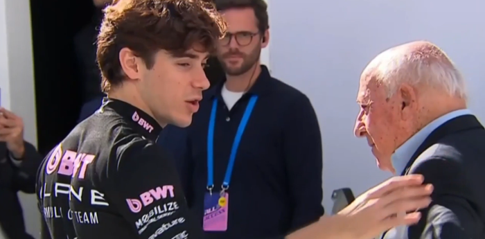 ¡Histórico! El encuentro entre Franco Colapinto y Oscar "Cacho" Fangio