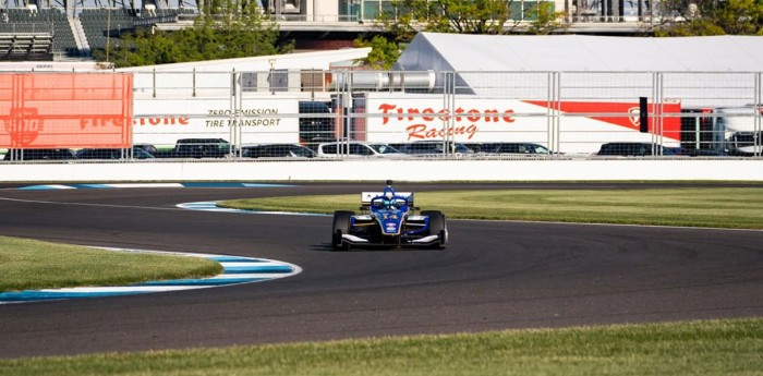 Indy NXT: Alessandro de Tullio cerró un paso positivo en el Indy GP