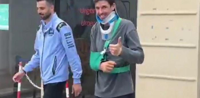 MotoGP: ¡Pulgar arriba! Álex Márquez fue dado de alta y salió caminando del Hospital de Catalunya