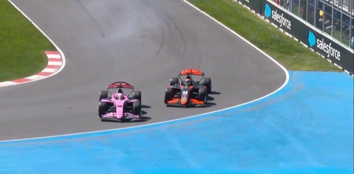 F2: ¡Se salvó por poco! Varrone esquivó una maniobra al límite de Maini en Canadá