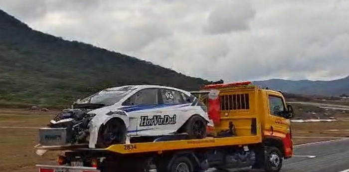 TC2000: así quedó el Volkswagen Nivus de Nicolás Palau tras el fuerte vuelco en Salta