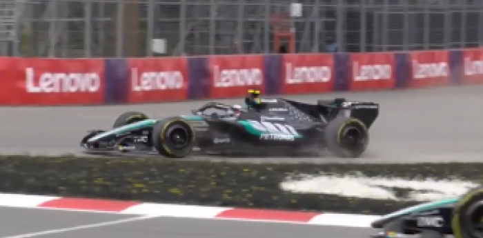 F1: ¡Al límite! Antonelli arriesgó contra Norris y se despitó en el último giro de la Sprint