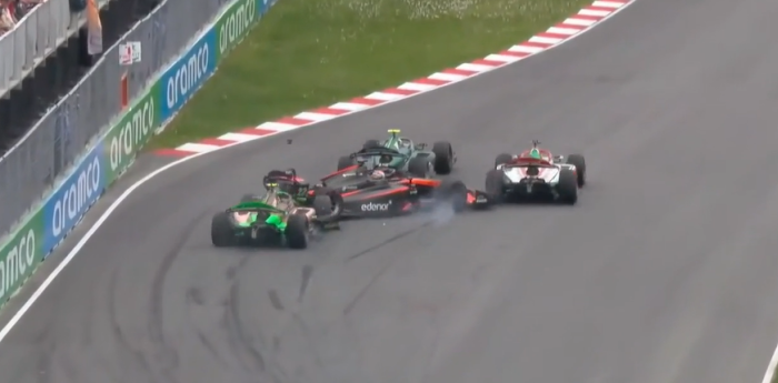 F2: el choque de atrás que dejó sin chances a Nicolás Varrone