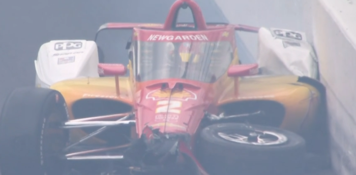 500 Millas de Indianápolis: fuerte choque de Newgarden contra el paredón