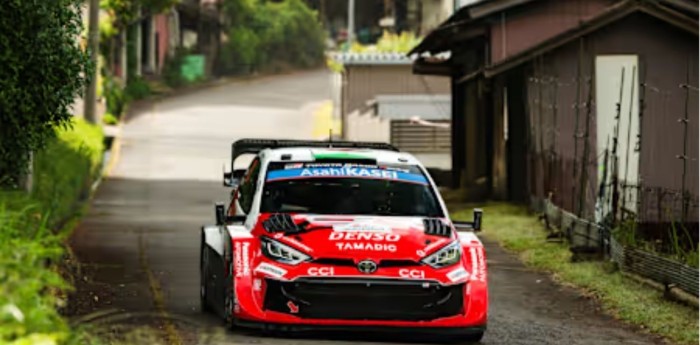 WRC: Evans encabezó el 1-2-3-4 de Toyota de la primera jornada en Japón