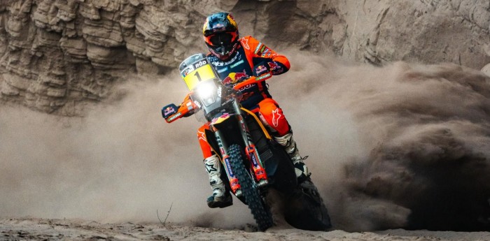 Desafío Ruta 40: Daniel Sanders no dio tregua y consiguió su primer triunfo en Motos; Luciano Benavides fue 4°