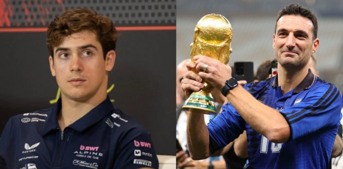 F1: Scaloni se rindió a los pies de Colapinto: "Es increíble tener un piloto argentino"