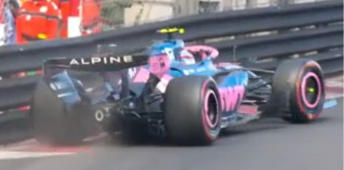 F1: ¡Cuidado, Franco! Colapinto bloqueó y tuvo un roce contra el muro en el segundo entrenamiento en Mónaco