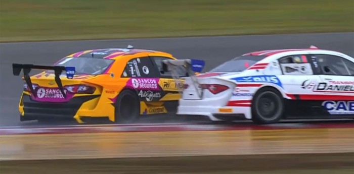Top Race: la ajustada maniobra entre Queijeiro y Aldrighetti que terminó con un trompo del campeón