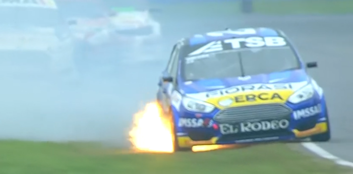 TN APAT: el fuego que provocó el abandono de Urcera en la segunda serie de la Clase 3 en La Plata