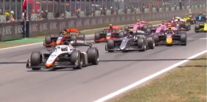 F2: ¡Comienzo difícil! Varrone tuvo problemas en la largada de la Carrera Sprint en Barcelona