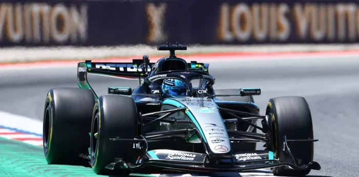 F1: Russell logró la pole en Barcelona, extendió el dominio de Mercedes y Colapinto fue 13°