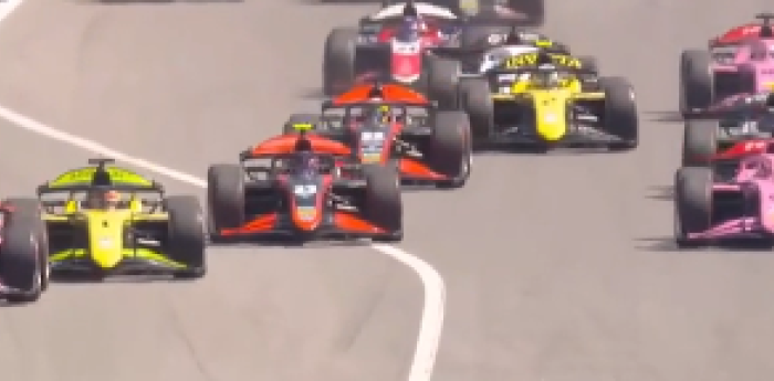 F2: gran largada de Varrone y un espectacular 2x1 para meterse en el top 5 en Barcelona