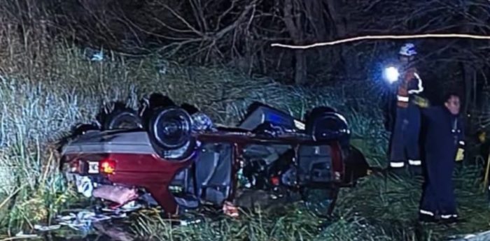 Accidente fatal en Baradero: murieron tres personas tras caer con su auto en un arroyo