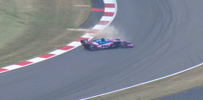 F1: así se vio el despiste de Colapinto en la Q1 del GP de Gran Bretaña desde distintos ángulos
