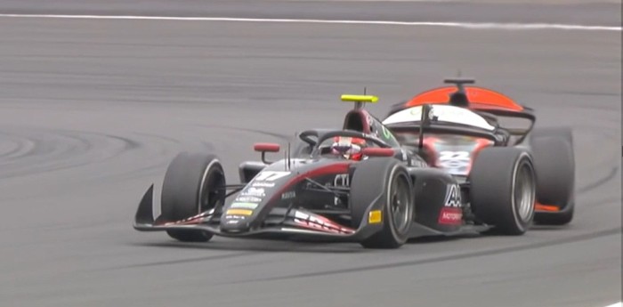 F2: Varrone peleaba por los puntos, pero un toque lo retrasó en Silverstone