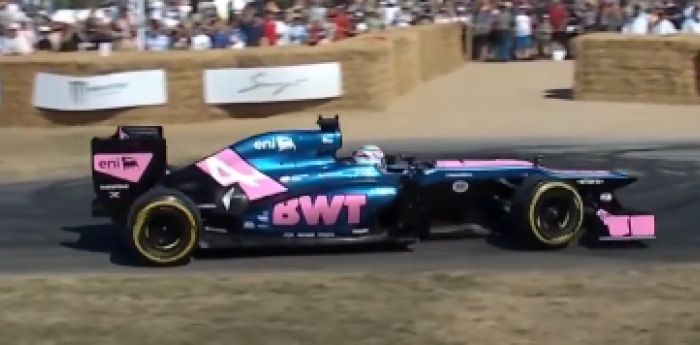 F1: ¡Histórico! Colapinto aceleró el Lotus E20 e hizo vibrar el Festival de Goodwood