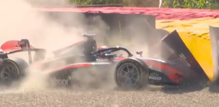 F2: así fue el accidente de Nico Varrone en la práctica de Spa