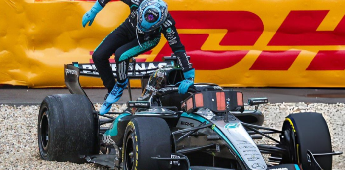 F1: "Fue peligroso", Russell habló de su abandono en el Gran Premio de Bélgica