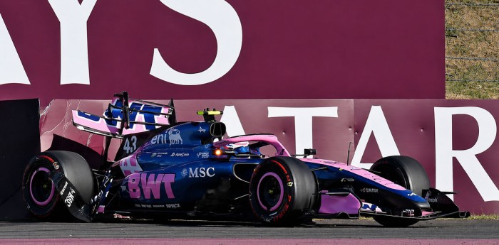 F1: un aparatoso accidente condicionó la FP2 de Colapinto y Hamilton lideró el "1-2" de Ferrari en el viernes de Hungría