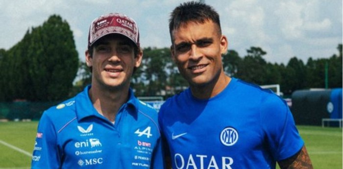 ¡Reunión albiceleste! Colapinto visitó a Lautaro Martínez en la previa al GP de Italia