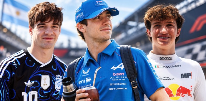 Colapinto, Varrone y Colnaghi juntos por primera vez antes del GP de Madrid