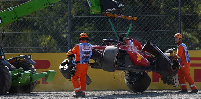 Impactante video del accidente de Leclerc en Monza: así fue el golpe visto desde la tribuna
