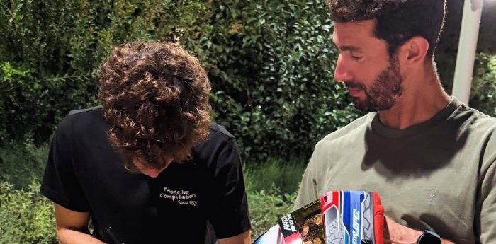 Franco Colapinto y “Pechito” López intercambiaron cascos y protagonizaron un emotivo momento