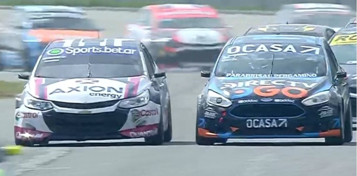 La pelea entre Canapino y Pernía en la primera serie de la Clase 3 del TN APAT