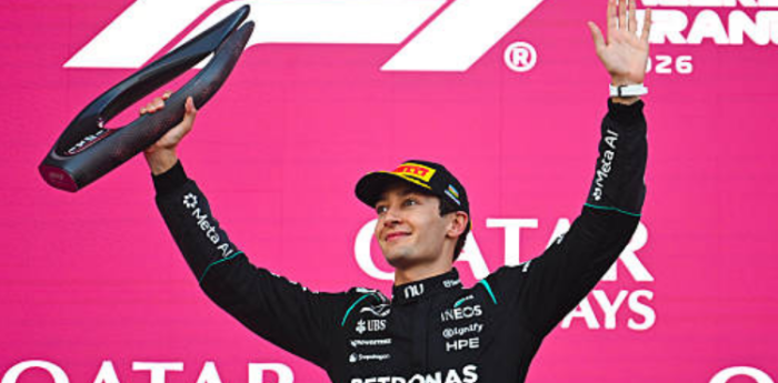 Russell se quedó con la victoria y Colapinto abandonó el GP de Azerbaiyán de F1