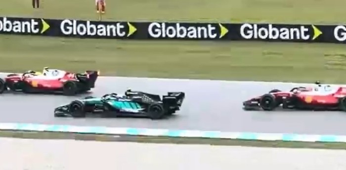 Un fanático captó el instante exacto de la falla que afectó a varios F1 en Malasia