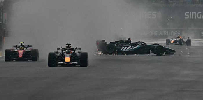 Russell explicó qué provocó su insólito accidente cuando lideraba la Sprint de F1 en Singapur