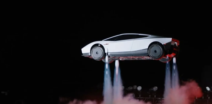 Tesla presentó un auto que puede volar y sorprendió con una increíble demostración