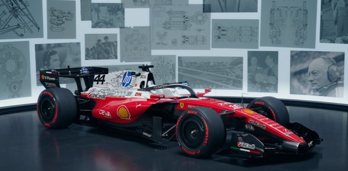 Ferrari presentó una decoración especial para Hamilton y Leclerc en el GP de Estados Unidos
