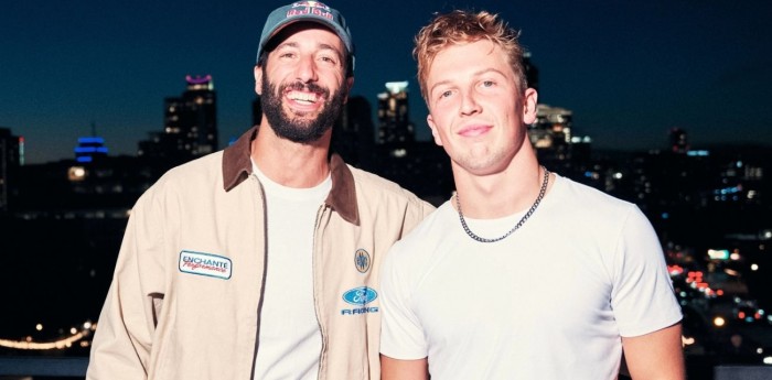 Daniel Ricciardo se reunió con Liam Lawson, Arvid Lindblad e Isack Hadjar en Estados Unidos