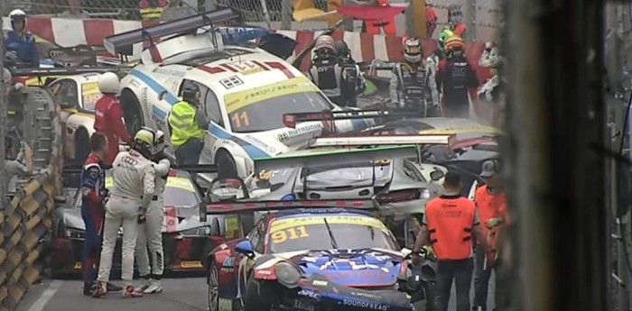 Impresionante accidente múltiple del FIA GT en Macao