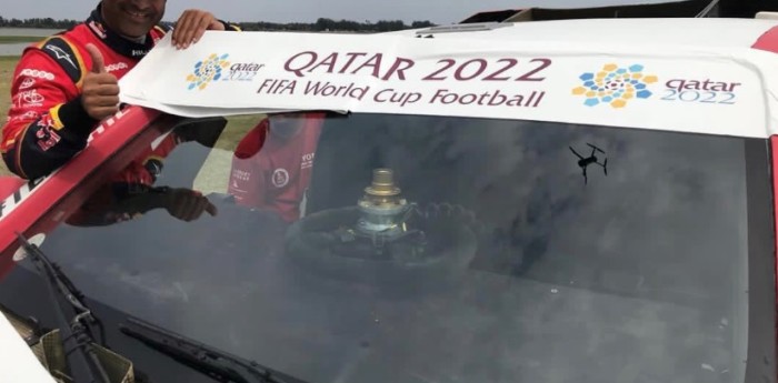 Nasser Al-Attiyah promueve el Mundial de fútbol Qatar 2022