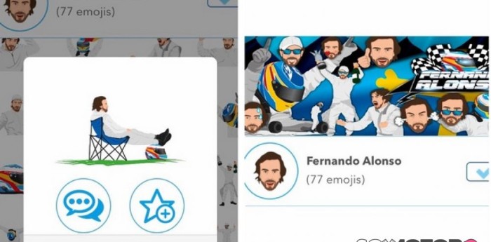 Emoticons con Fernando Alonso