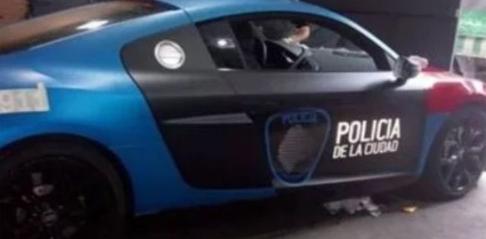 Un Audi R8, patrullero de la Policía de la Ciudad de Buenos Aires