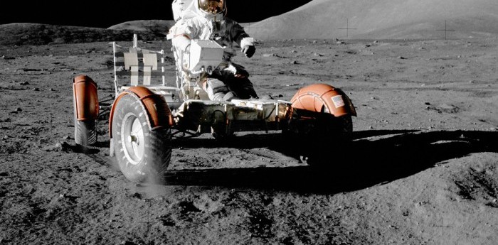¿Cómo son los vehículos abandonados en la Luna?
